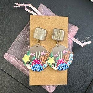 Colorful Ocean-Themed Earrings